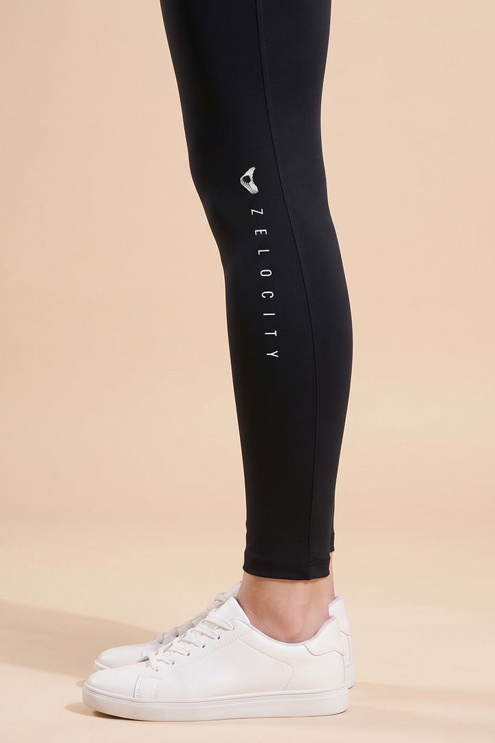 Zelocity Quick Dry Gym Leggings - Jet Black — image 5